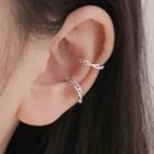 Alloy Cuff Earring 1 Pair - Silver - One Size