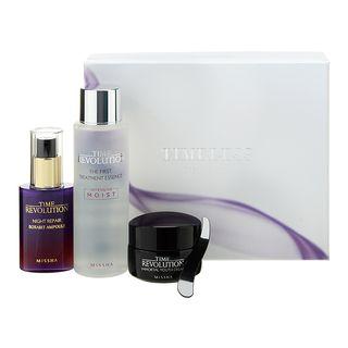 Missha - Time Revolution Best Beginning Special Set: Night Repair Borabit Ampoule 40ml + Immortal Youth Cream 25ml + The First Treatment Essence (intensive Moist) 125ml 3pcs