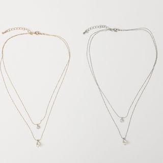 Pendant Tiered Necklace