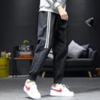 Striped Panel Harem Sweatpants