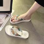 Print Strap Flip Flops