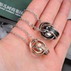 Couple Matching Layered Ring Pendant Necklace