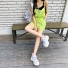 Spaghetti-strap Pocket-front Playsuit