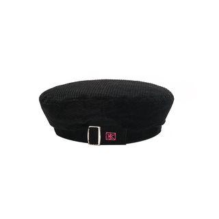 Belt Corduroy Beret Hat
