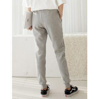 Plus Size Piped Pocket-side Jogger Pants