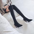 Ribbon High-heel Over-the-knee Boots