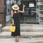 Spaghetti-strap Ruffle Maxi Sundress