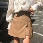 Plain Zip Skort