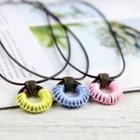 Hoop Pendent Cord Necklace