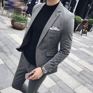 Set: Single Button Blazer + Pants