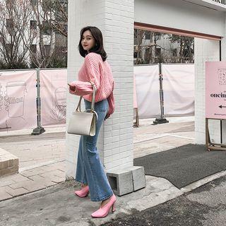 Crewneck Ribbed Loose Sweater