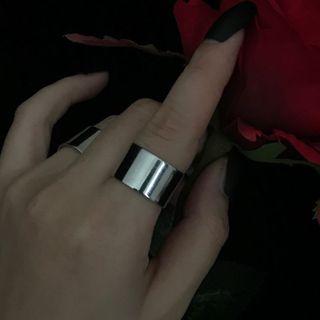 Polished Stainless Steel Open Ring As Shown In Figure - One Size