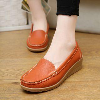 Plain Platform Loafers