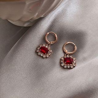 Rhinestone Huggie Earring
