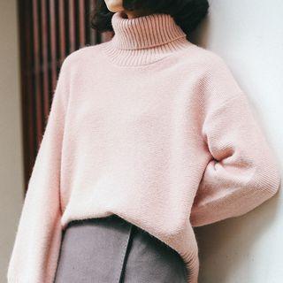 Turtleneck Long-sleeve Sweater