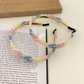 Chunky Chain Resin Headband Red & Yellow & Blue - One Size