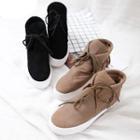 Tassel Lace Up Short Boots