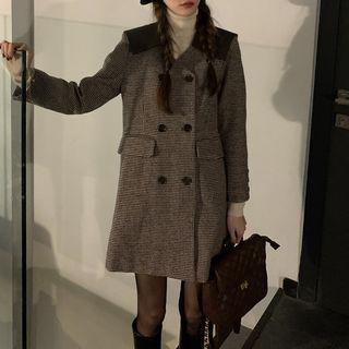 Plain Sweater Plaid - Gray - One Size