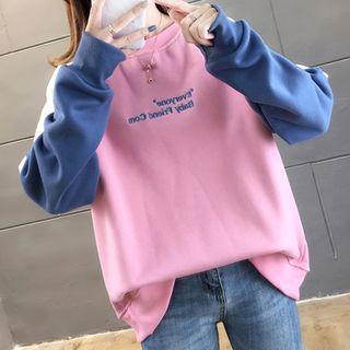 Oversize Color Panel Sweatshirt