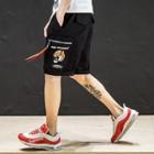 Tiger Embroidery Cargo Shorts