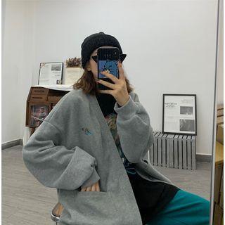 Long-sleeve Embroidered Knit Jacket