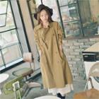 Double-breasted Trench Coat With Belt