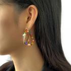 Bead Alloy Hoop Layered Dangle Earring (various Designs)