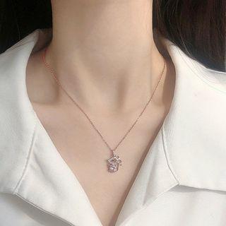 Mouse Pendant Necklace / Stud Earring
