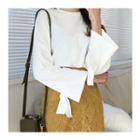 Drop-shoulder Long Bell-sleeve T-shirt