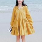 Corduroy Long-sleeve A-line Dress