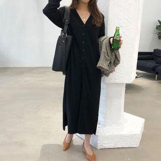 Knit Midi Shirtdress
