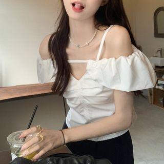 Off-shoulder Cutout Blouse