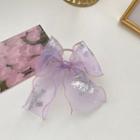 Golden Trim Bow Hair Clip