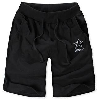 Star Printed Sweat Shorts