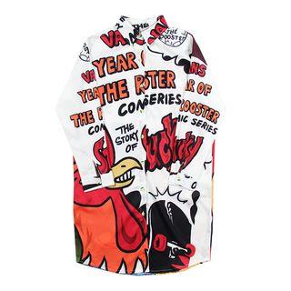 Rooster Print Long Shirt