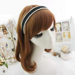 Beaded Cotton Headband