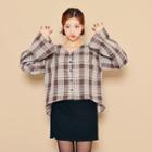Checked Loose-fit Blouse