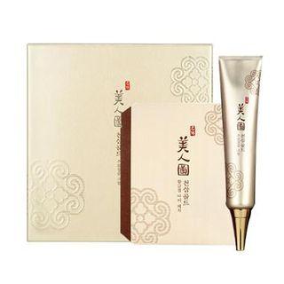 The Face Shop - Myeonghan Miindo Heaven Grade Ginseng Wrinkle Care Set : Cream 40ml + Eye Patch For 5times