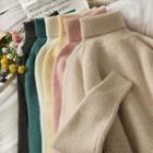 Dip-back Turtleneck Sweater In 8 Colors