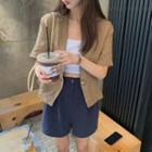 Short-sleeve Shirt Shirt - Khaki - One Size
