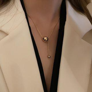 Polished Bead Alloy Necklace (various Designs)