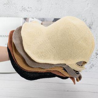 Eyelet Knit Bucket Hat