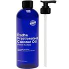 Radha Beauty - 100% Pure & Natural Fractionated Coconut Oil, 473ml 473ml / 16 Fl Oz