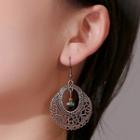 Retro Alloy Turquoise Dangle Earring 1 Pair - 11689 - 01 - Vintage Brown - One Size