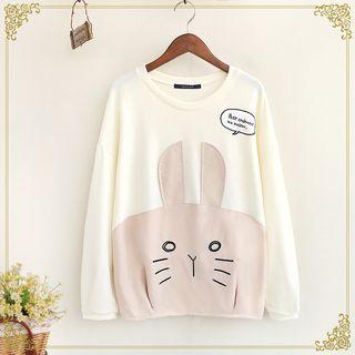 Rabbit Applique Pullover