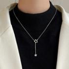 Star Necklace Necklace - Pentagram - Silver - One Size