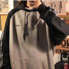 Striped Two-tone Oversize Hoodie