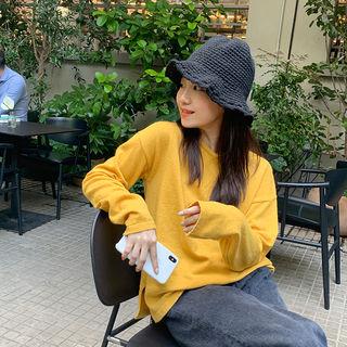 Scalloped Knit Bucket Hat