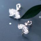 925 Sterling Silver Rhinestone Dancer Earring 1 Pair - S925 Silver - As Shown In Figure - One Size