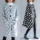 Dotted Button Long Jacket